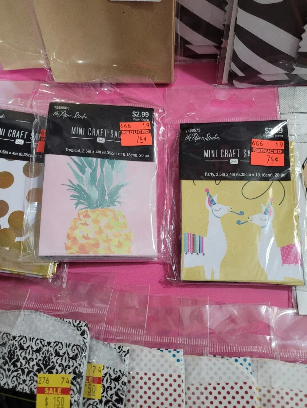 Bundle Craft Supplies Mini Crafts Sacks Treat Bags Pockets Tags Set 20 (1636)
